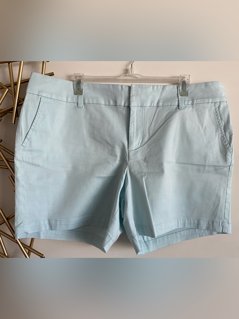 NWT G.H. Bass & Co. Light Blue Cotton Chino Shorts - Size 16